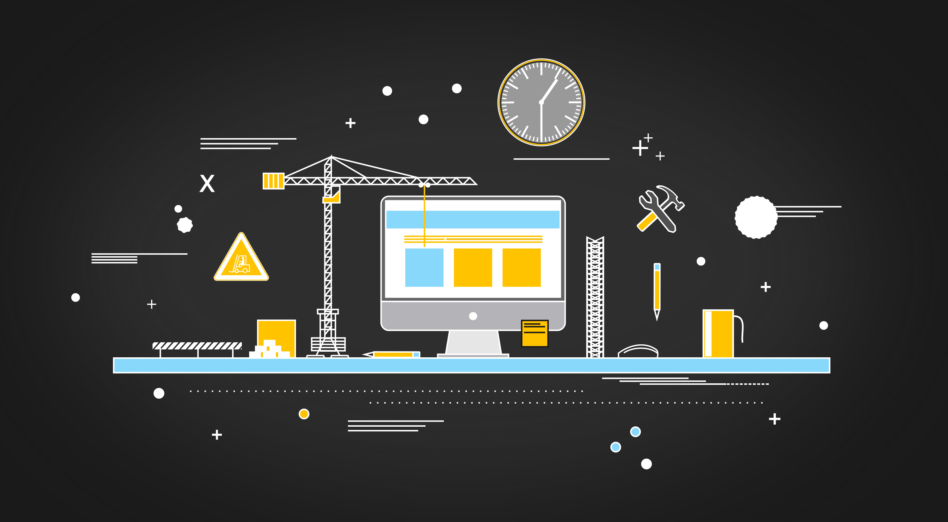 Under construction illustration